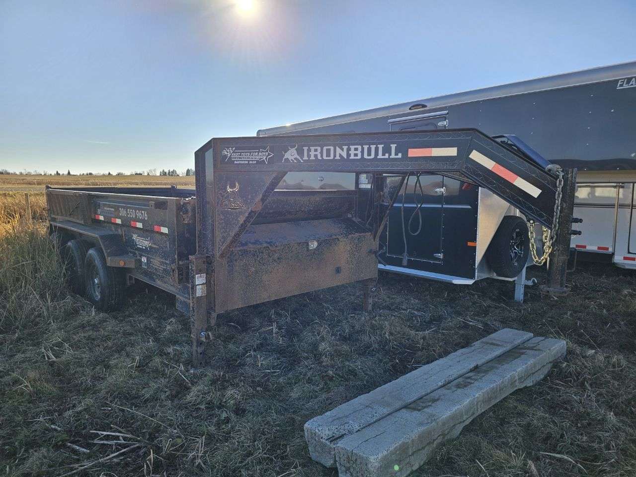 2019 Iron Bull 16' Gooseneck Dump