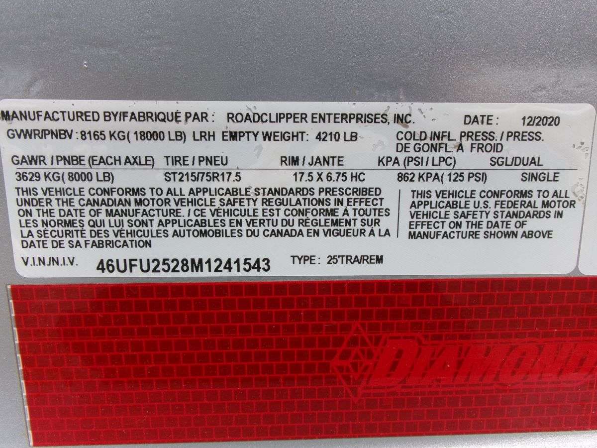 2021 Diamond C HDT 8' x 22' Tilt