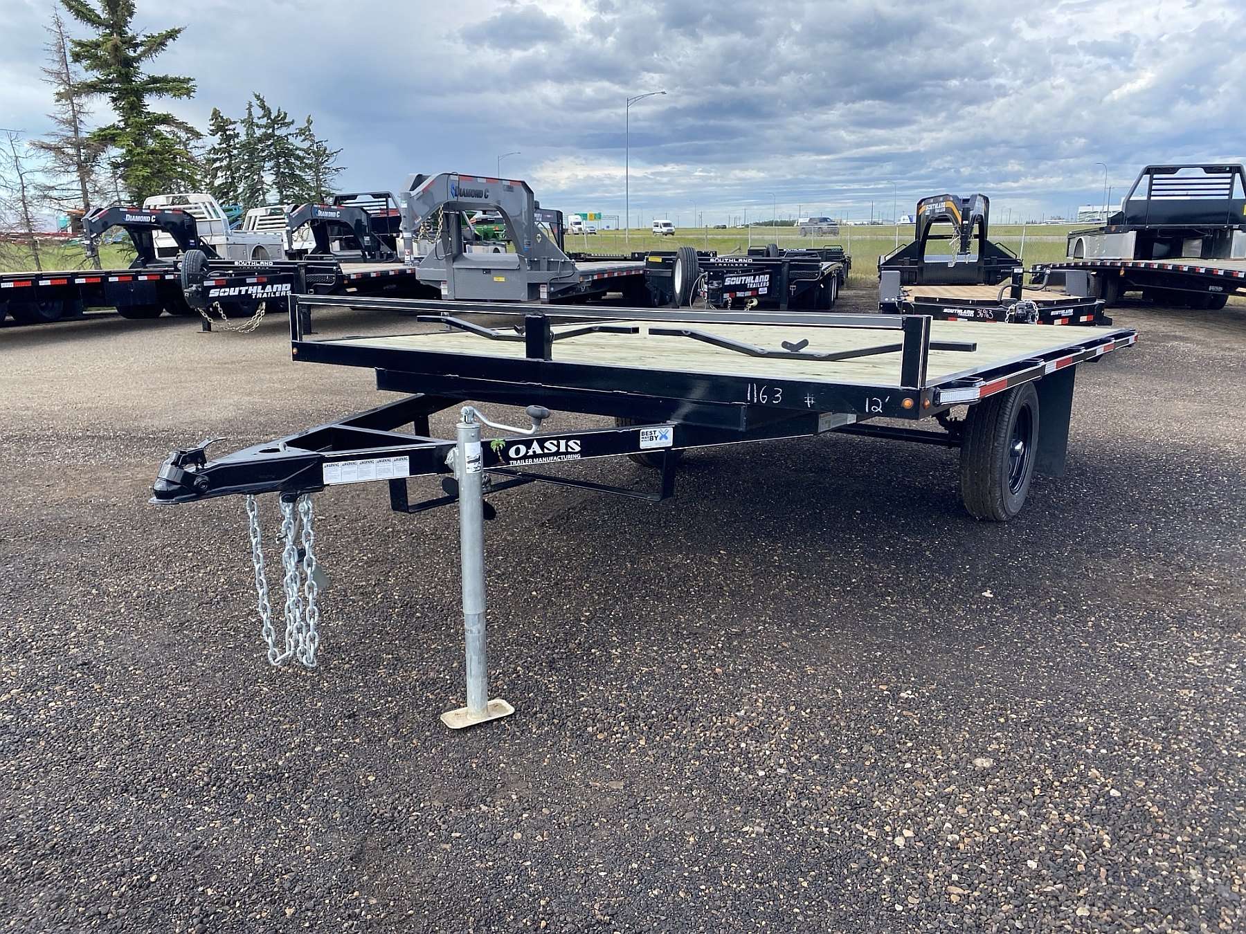 2022 Oasis 12' Deck Over Sled Trailer