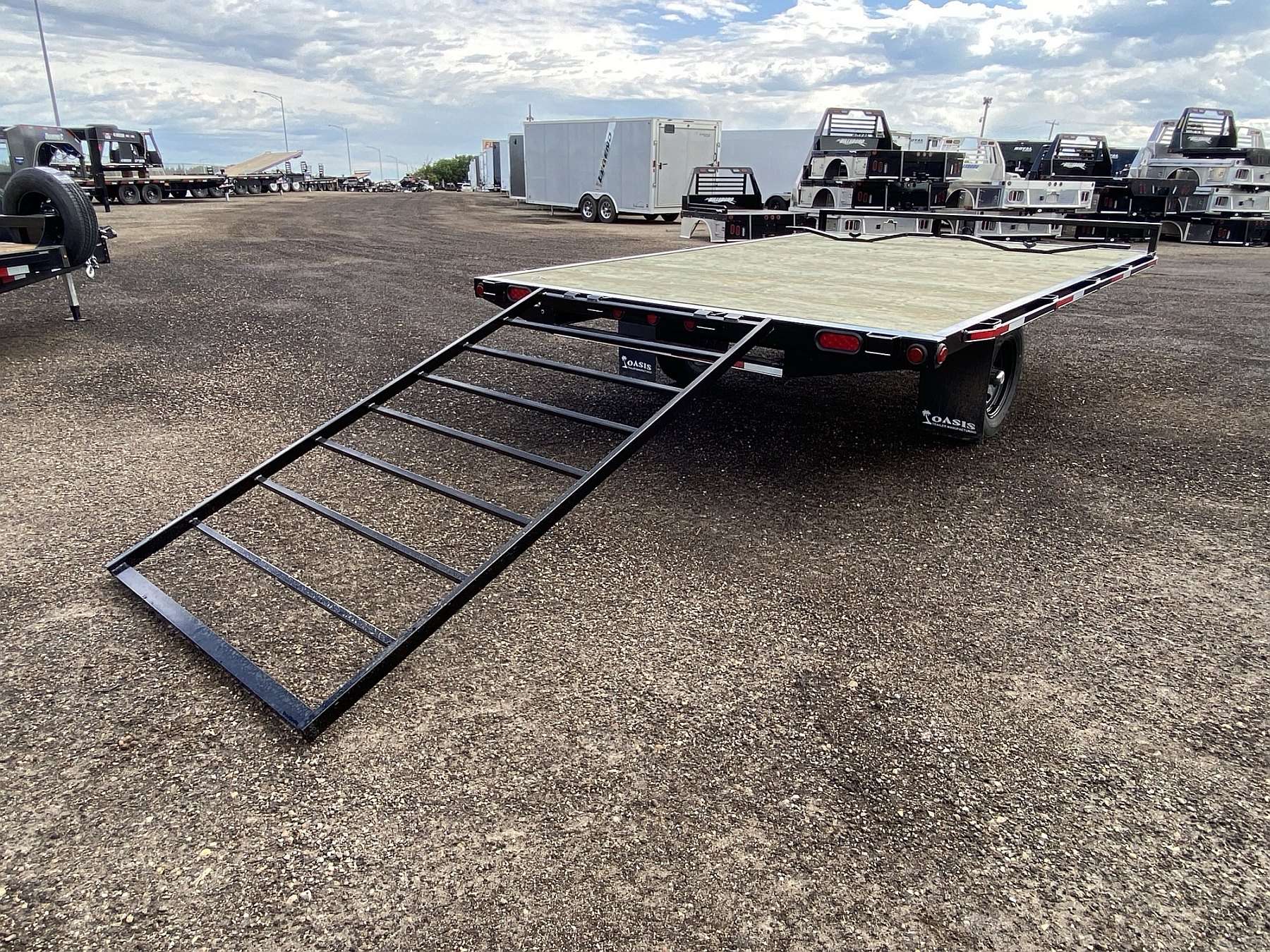 2022 Oasis 12' Deck Over Sled Trailer
