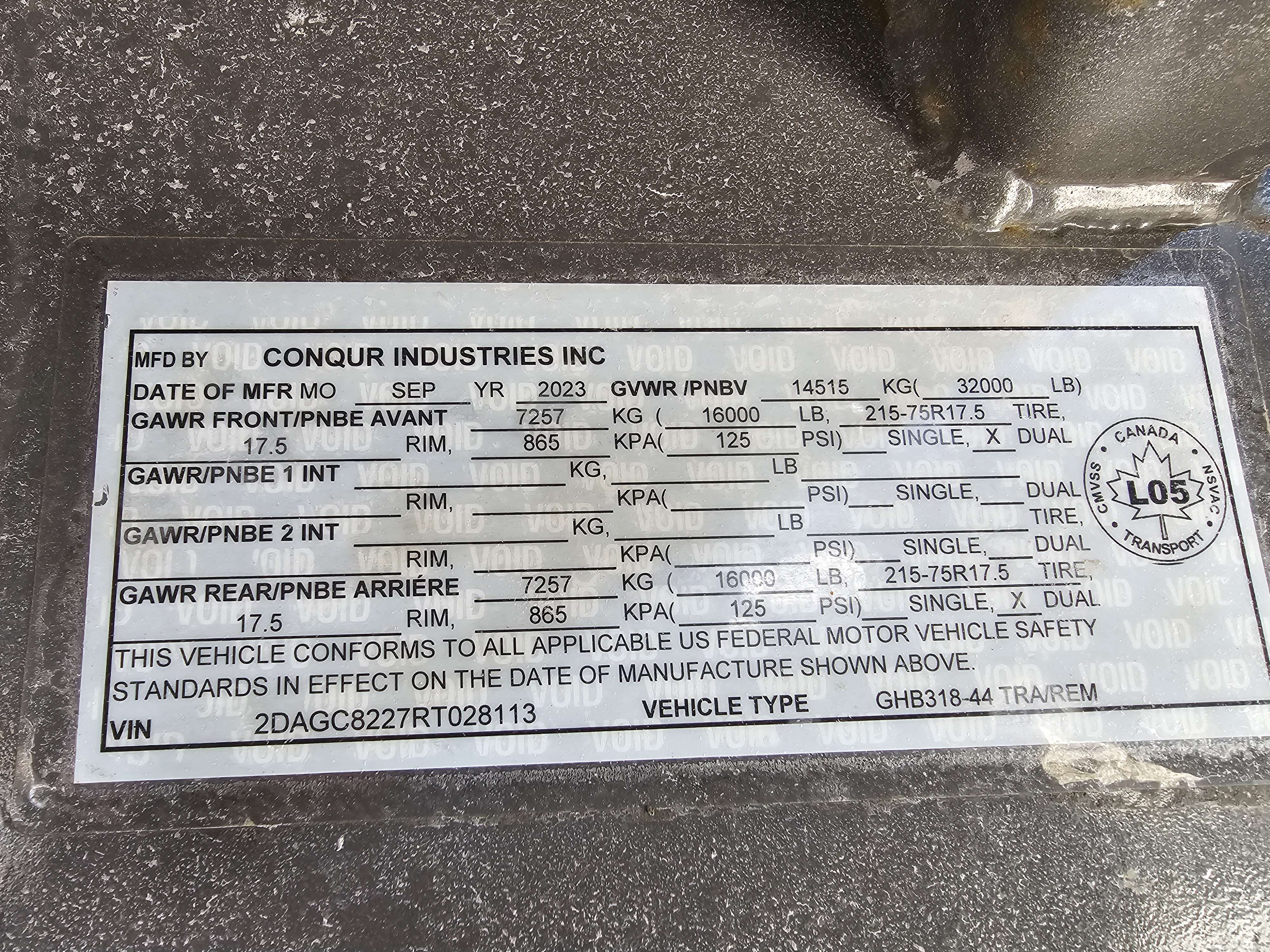 2024 Double A 8'6" x 44' Gooseneck Flat Deck