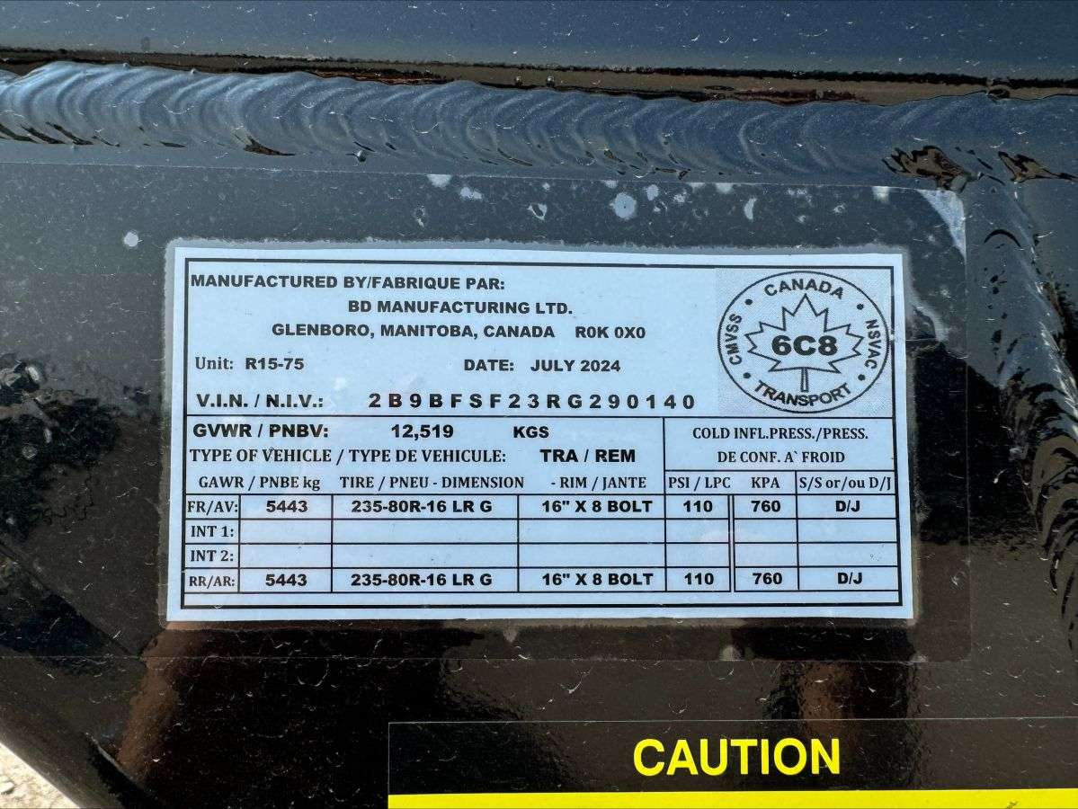 2024 Norbert FDG 8'4" x 35' Gooseneck Beavertail Flat Deck