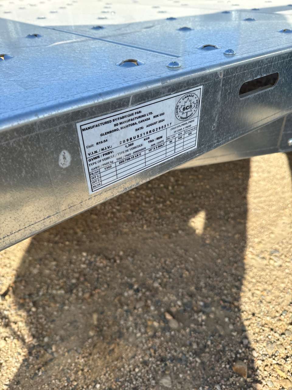 2024 Norbert UTB 6' x 10' Galvanized Steel Utility