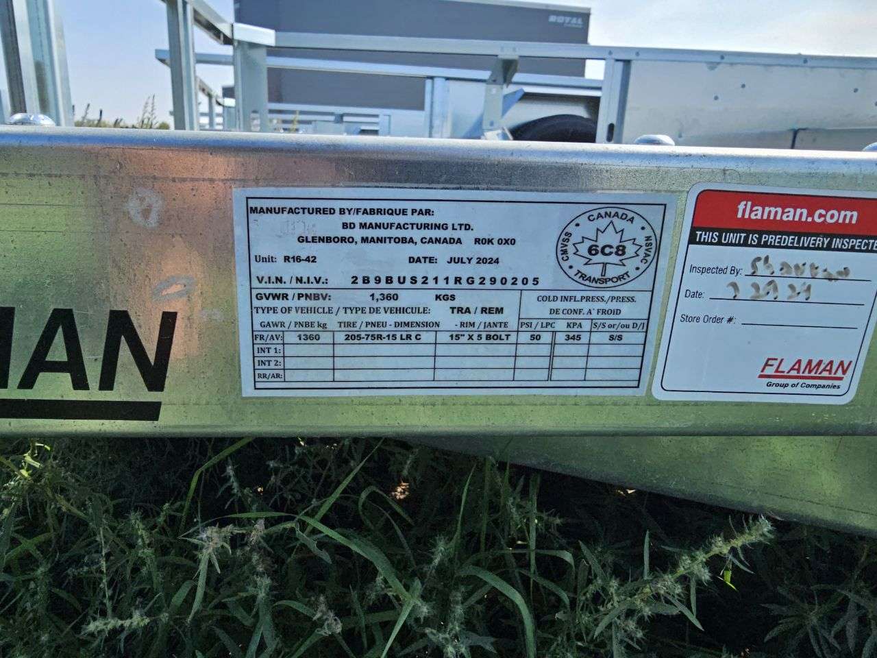 2024 Norbert UTB 6' x 10' Galvanized Steel Utility