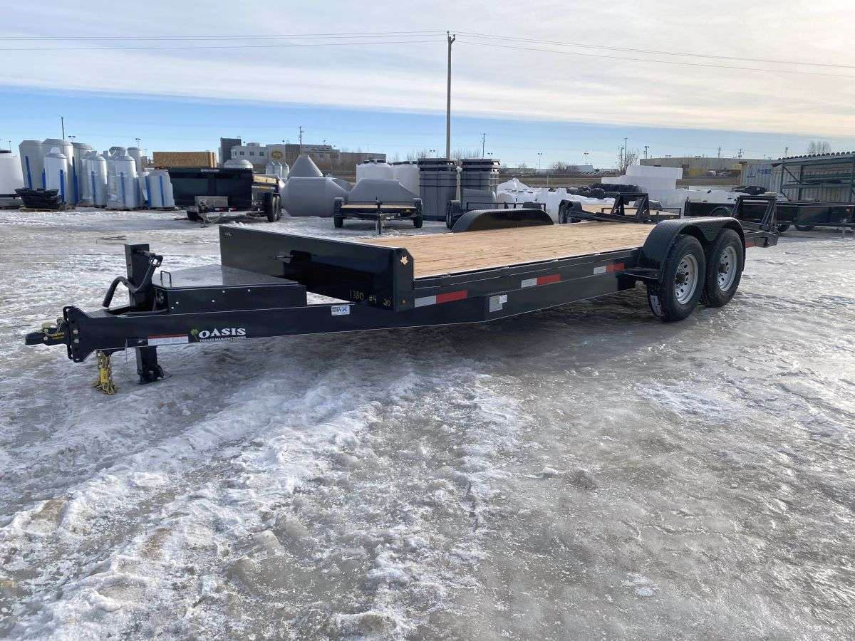 2024 Oasis 18' +2' Flat Deck Equipment Trailer