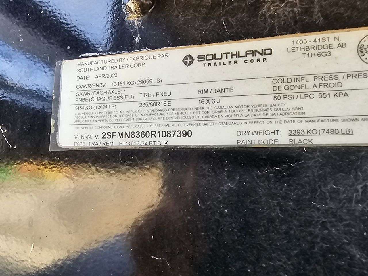 2024 Southland 34' Gooseneck Flat Deck