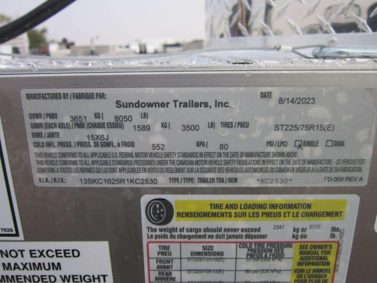 2024 Sundowner Super Sport 6'9" x 13'3" 3-Horse Bumper Pull