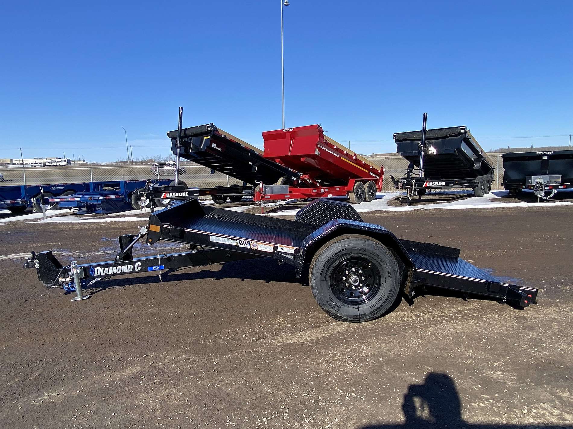 2025 Diamond C 12' Hydraulically Dampened Tilt Trailer