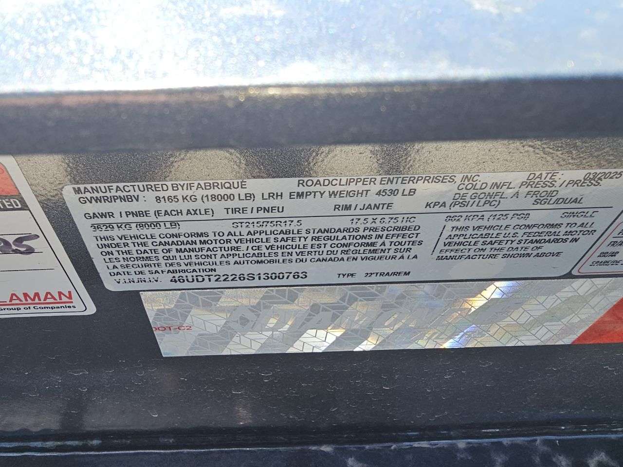 2025 Diamond C HDT 8'6" x 22' Partial Tilt