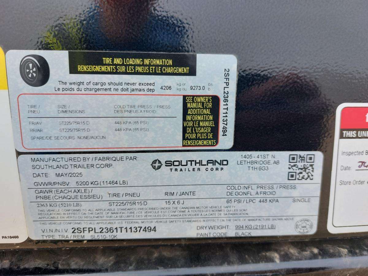 2026 Southland 10K 5' x 10' Dump