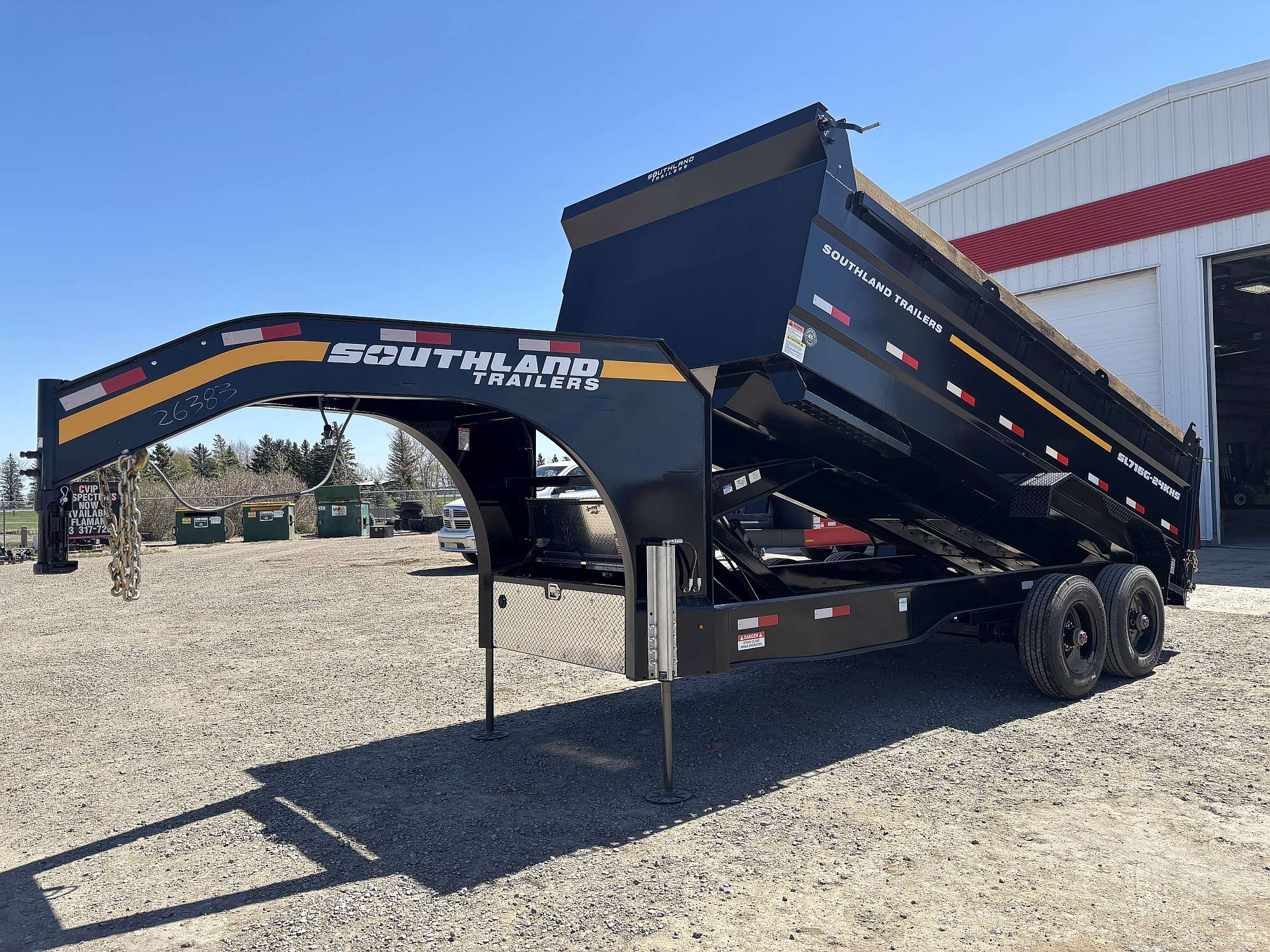2026 Southland 16' Gooseneck Dump Trailer