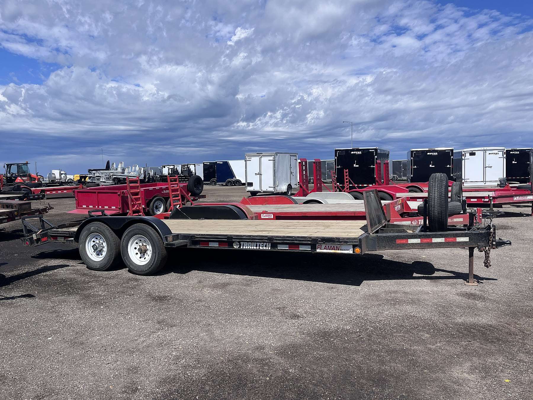 Used 2014 Trailtech L270- 20' Flat Deck Trailer