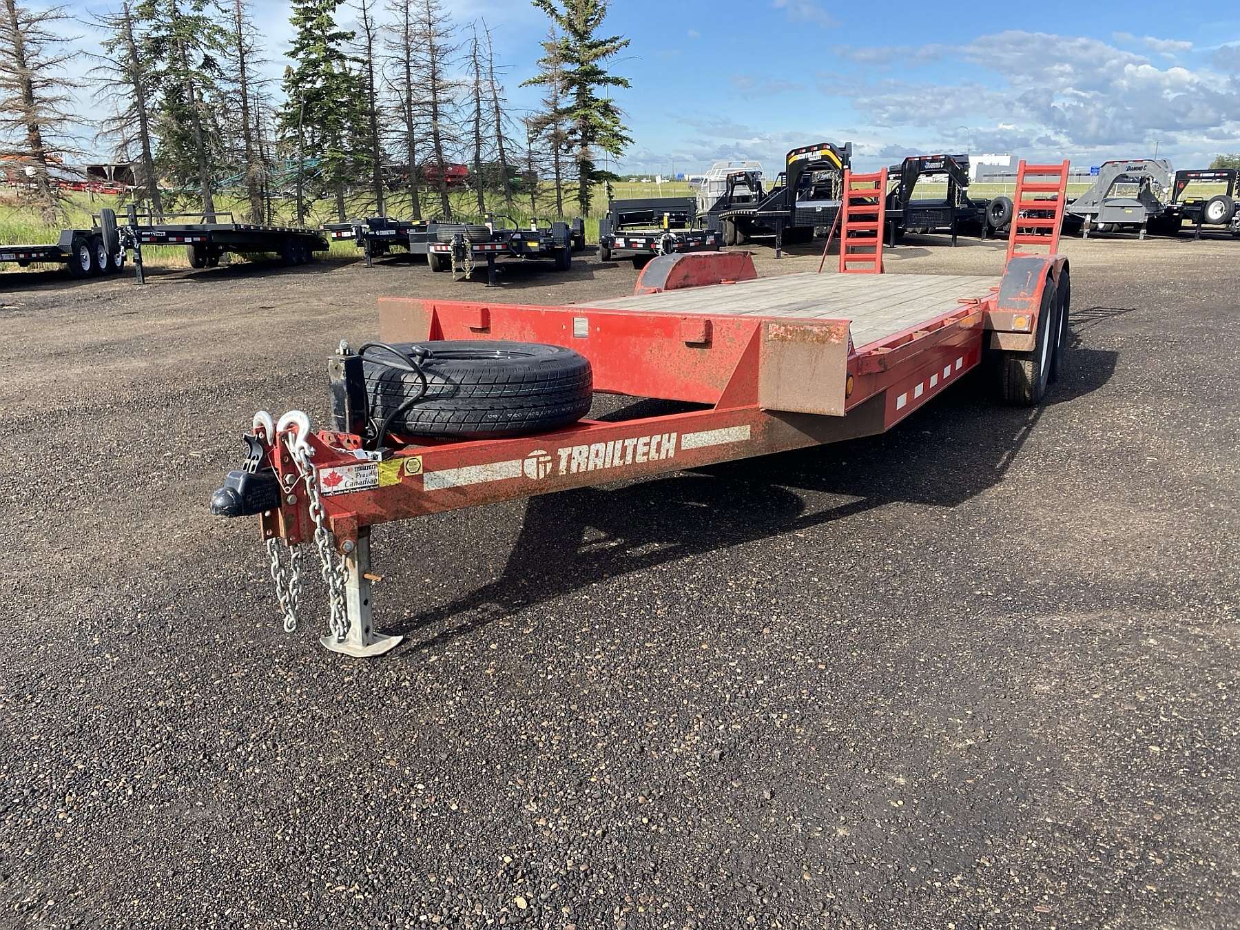 Used 2021 Trailtech CELR270 Flatdeck Trailer - 20'