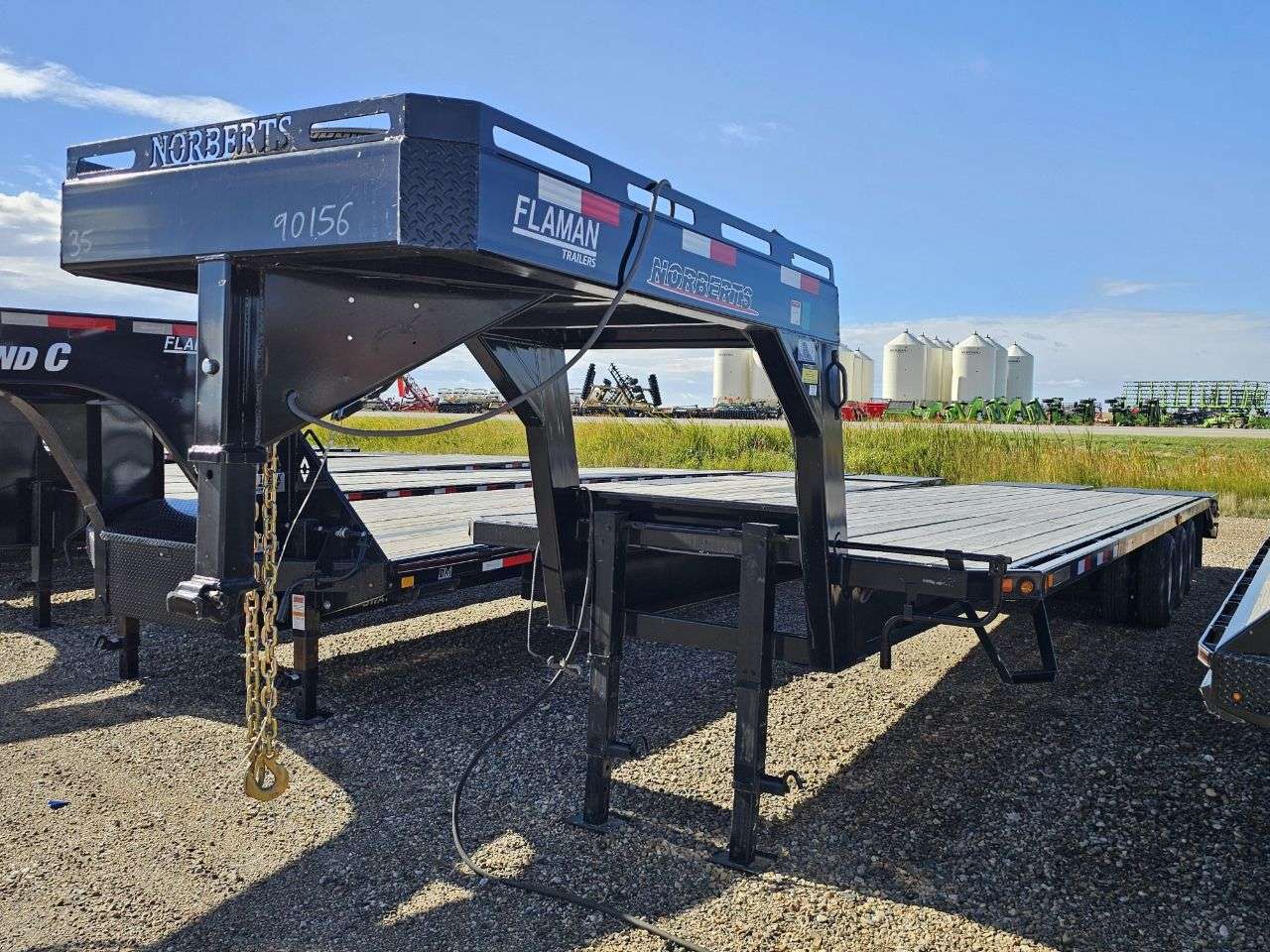 2023 Norbert FDG 8'4" x 35' Gooseneck Beavertail Flat Deck