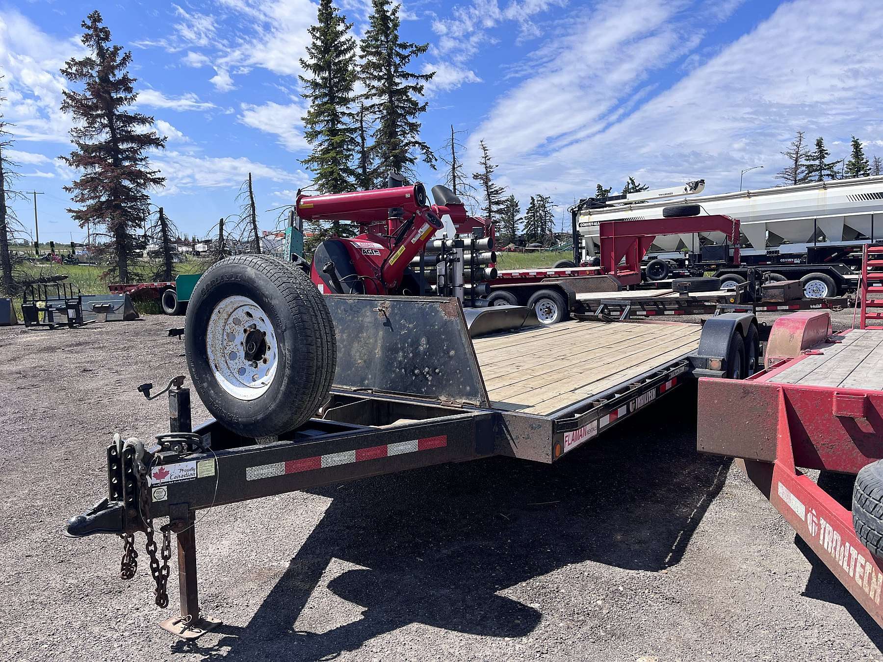 Used 2014 Trailtech L270- 20' Flat Deck Trailer